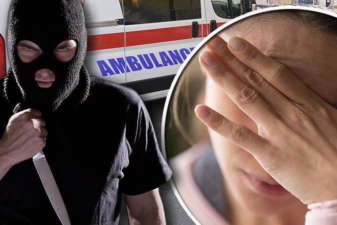 Pljačka radnica hitna pomoć nož Pljačka radnica hitna pomoć nož