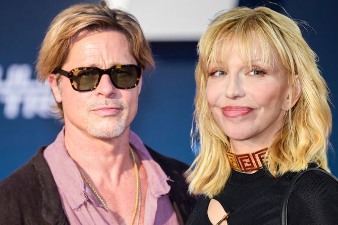 Courtney Love, Brad Pitt