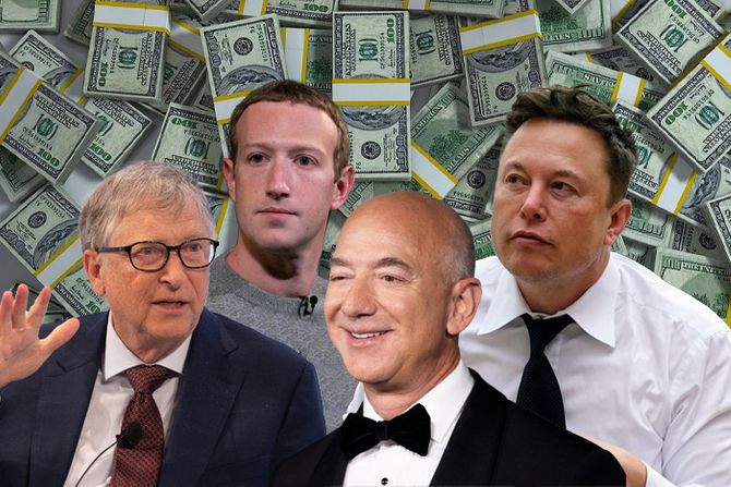 Džef Bezos, Ilon Mask, Bil Gejts i Mark Zakerberg