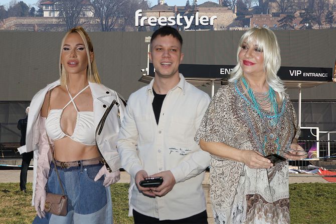 Freestyler Nikolija Jovanović, Vesna Zmijanac i Relja Popović