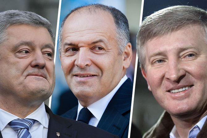 Viktor Pinchuk, Petro Porošenko, Rinat Akhmetov Rinat Ahmetov,