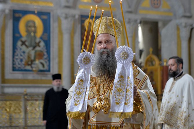 Patrijarh Porfirije božićna liturgija