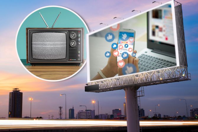 Marketing prodaja reklame reklama bilbord stari televizor Marketing prodaja reklame reklama bilbord stari televizor