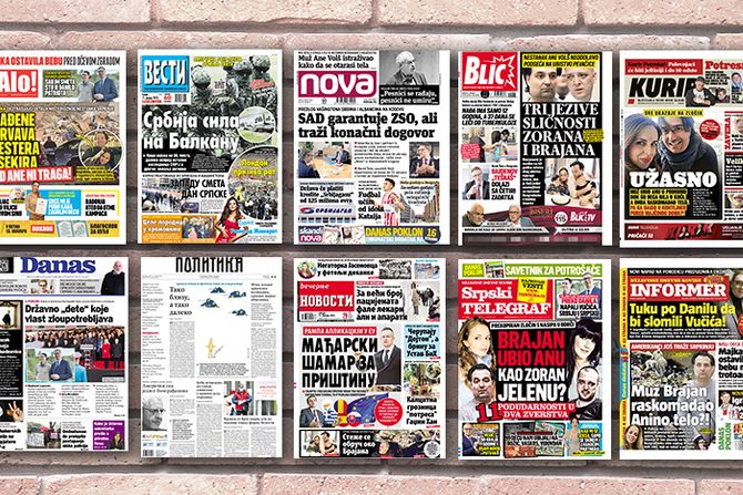 Prelistavanje pregled štampe naslovne strane novine Fičer