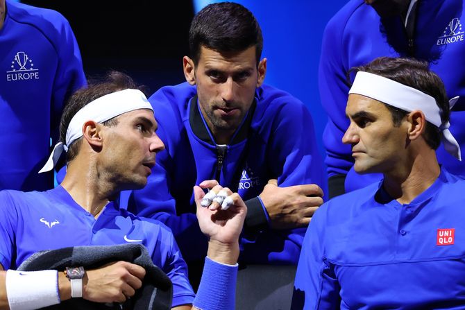 Novak Đoković, Rafael Nadal, Rodžer Federer