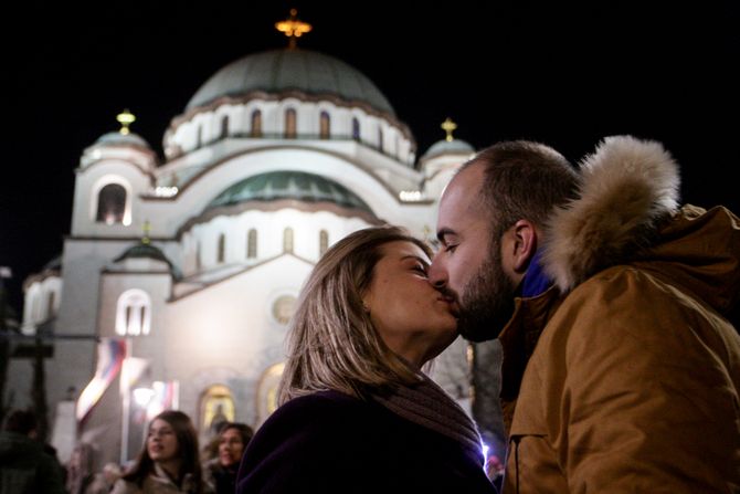 Hram Svetog Save doček srpske Nove godine