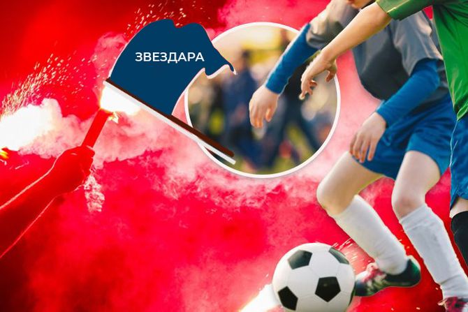 Fudbal deca napad navijači utakmica baklja baklje Zvezdara navijanje Fudbal deca napad navijači utakmica baklja baklje Zvezdara navijanje