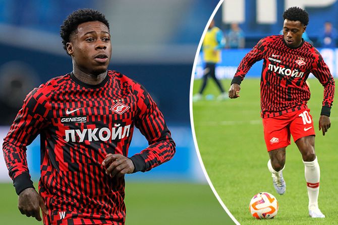 Kvinsi Promes Quincy Promes Spartak Moskva fudbal fudbaler Kvinsi Promes Quincy Promes Spartak Moskva fudbal fudbaler