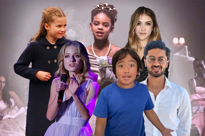 Princess Charlotte, Blue Ivy Carter, Valentina Paloma Pinault, Jackie Evancho, Akshay Ruparelia i Ryan Guan