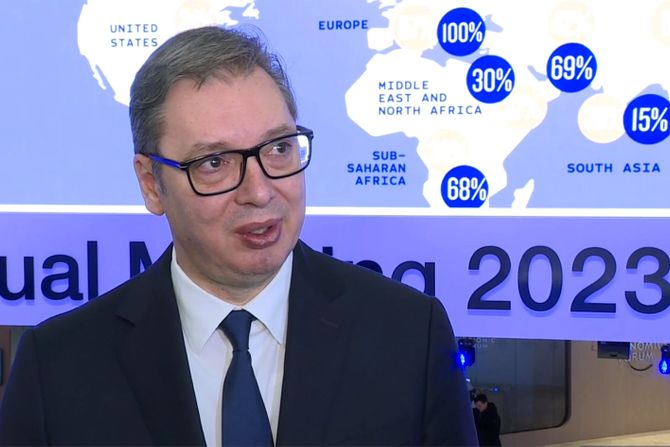 Aleksandar Vučić Lajv Svetski Ekonomski Forum Davos Švajcarska