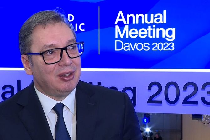 Aleksandar Vučić Lajv Svetski Ekonomski Forum Davos Švajcarska