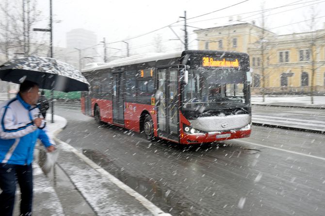 Beograd Sneg vejavica mećava vremenska prognoza