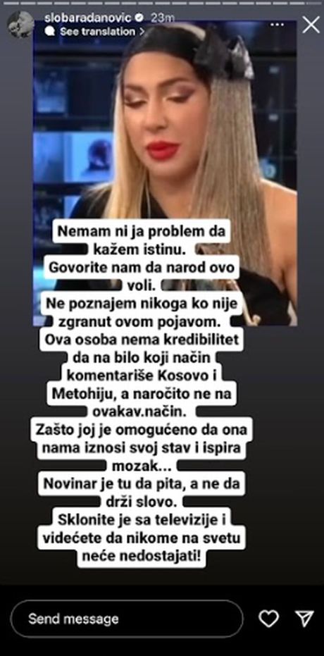 Slobina izjava o Jovani Slobina izjava o Jovani
