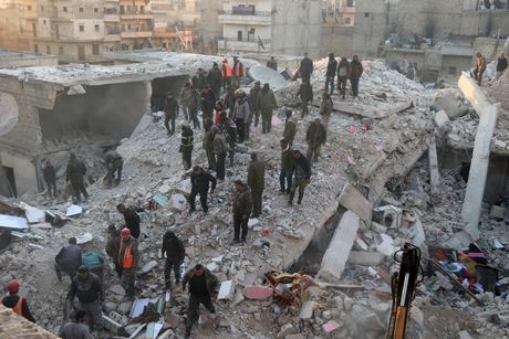 Sirija zgrada srušila se zgrada rušenje