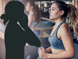 Teretana vežbanje žena plače