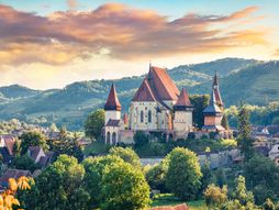 Biertan, Rumunija, Transilvanija, selo