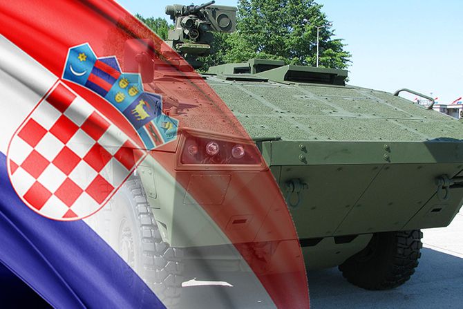 Borbeno oklopno vozilo Patria AMV Vojska Hrvatska