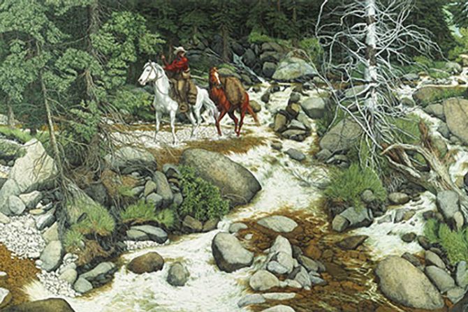 skrivalica Bev Doolittle - Forest Has Eyes