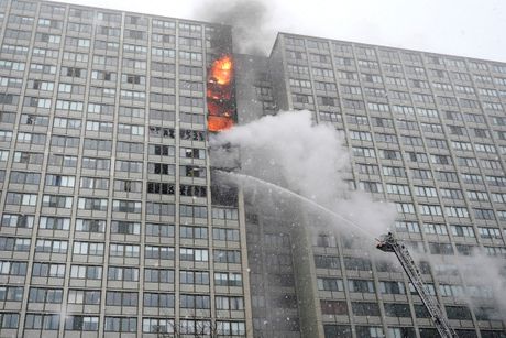 Čikago, požar u zgradi