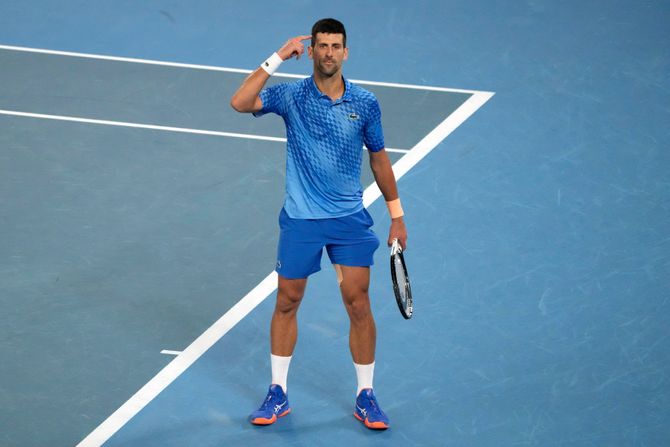 Novak Đoković, Australijan open 2023, Stefanos Cicipas Novak Đoković, Australijan open 2023, Stefanos Cicipas