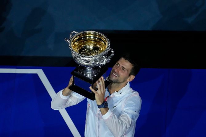 Novak Đoković, Australijan open 2023, Stefanos Cicipas pehar