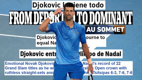 Novak Đoković, Australijan open 2023, novine