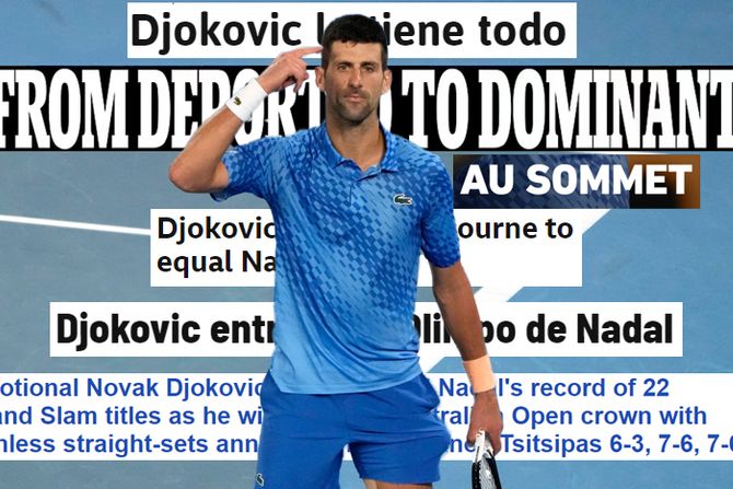 Novak Đoković, Australijan open 2023, novine Novak Đoković, Australijan open 2023, novine