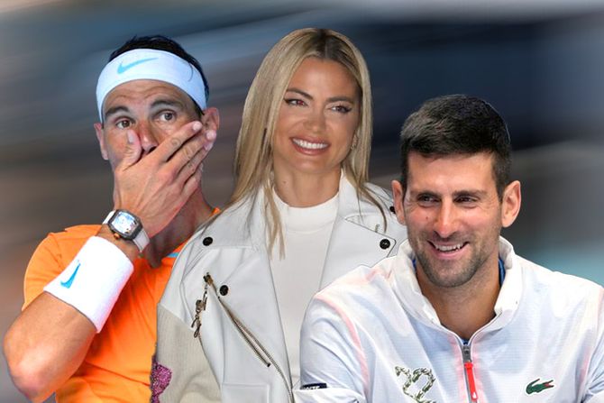 Rafael Nadal, Milica Pavlović, Novak Đoković