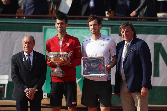 Novak Đoković, Adrijano Panata, Rolan Garos Novak Đoković, Adrijano Panata, Rolan Garos