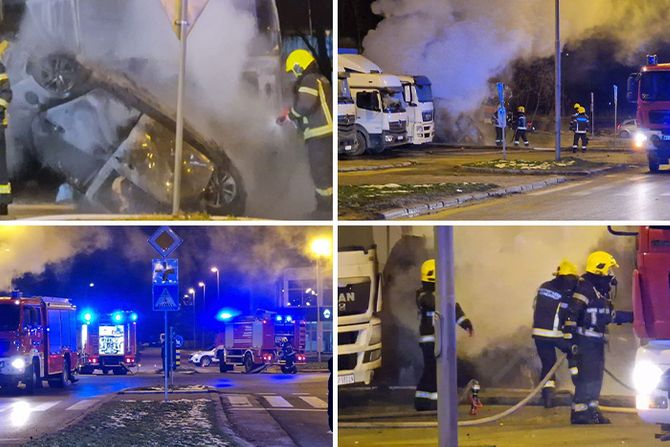 Saobraćajna nesreća, eksplozija, Novo Naselje Novi Sad