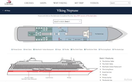Vikinški brod, krstarenja, kruzer Neptune