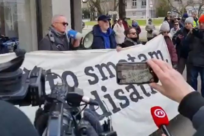 Protest za Vladimira Matijanića