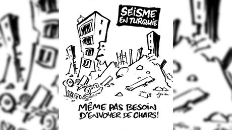 Šarli Ebdo Charlie Hebdo karikatura zemljotres Turska