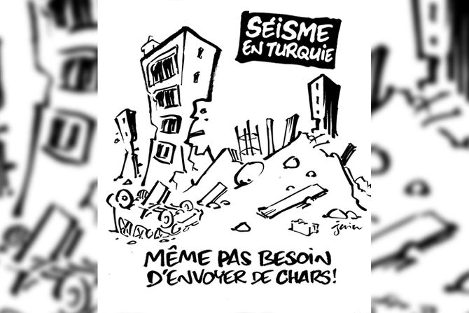 Šarli Ebdo Charlie Hebdo karikatura zemljotres Turska