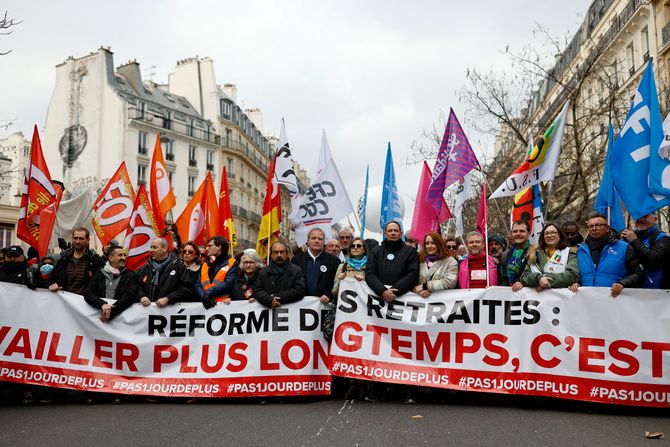 Francuska protesti penzioneri Francuska protesti penzioneri