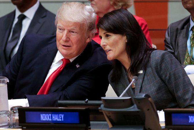 Nikki Haley Niki Hejli Donald Tramp Nikki Haley Niki Hejli Donald Tramp