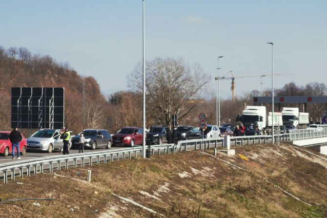 Gužve na auto-putu Miloš Veliki