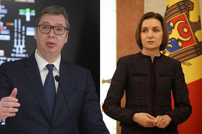 Aleksandar Vučić, Maia Sandu