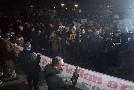 Beograd protest ispred Predsedništva