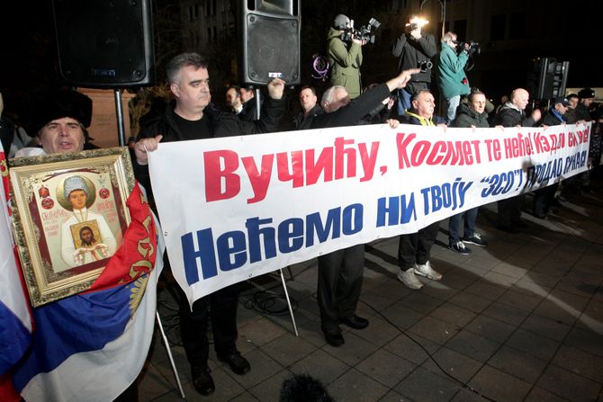 Beograd protest ispred Predsedništva