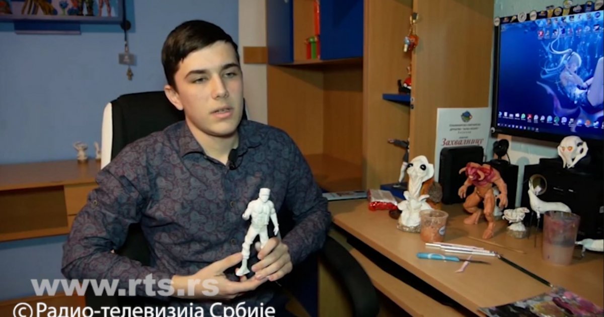 Marko Rajacic Srednjoškolac Marko Rakić iz Kjaževca pravi figurice - Telegraf.rs
