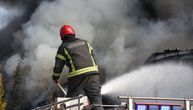 Strašan prizor na putu Ivanjica - Guča: Izgoreo kamion, ostala olupina u pepelu