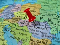 Rumunija mapa karta