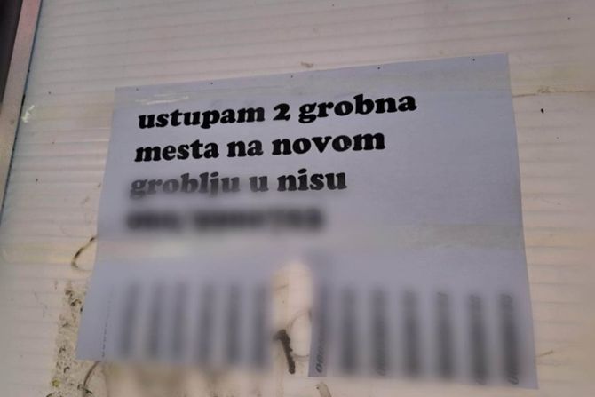 Oglas, Niš, grobno mesto