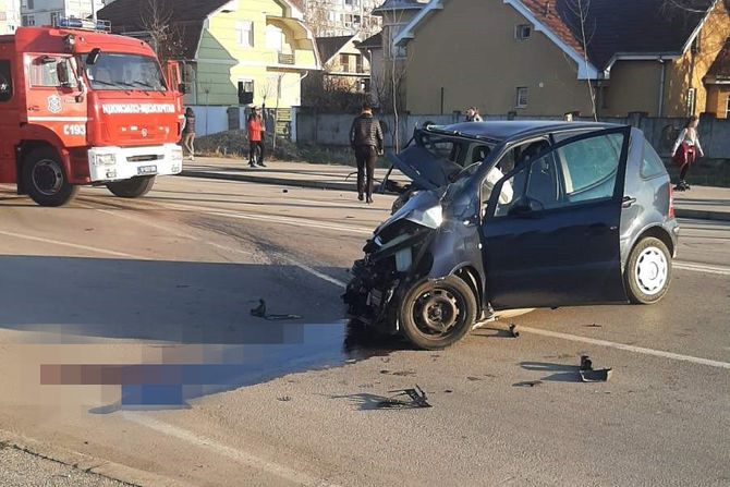 Saobraćajna nesreća obilaznica oko Leskovca na Bulevaru Nikole Pašića