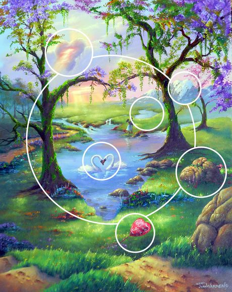 seven hearts skrivalica mozgalica optička varka iluzija