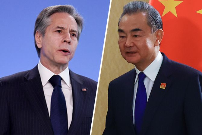 Entoni Blinken Antony Blinken i Wang Yi Entoni Blinken Antony Blinken i Wang Yi