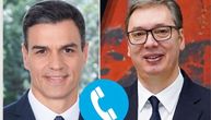 "A sincere friend, I thanked him for the support he gives us": Vucic spoke with the Spanish prime minister