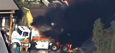Eksplozija požar kamion Medley Florida