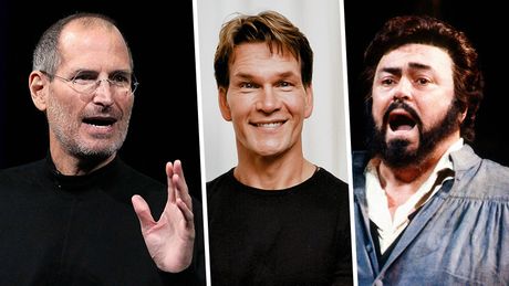 Steve Jobs, Stiv Džobs, Patrik Svejzi, Patrick Swayze,  Luciano Pavarotti, Lučano Pavaroti